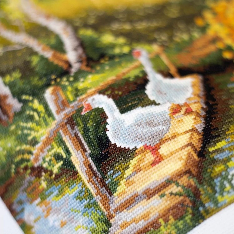 Набор для вышивания «Деревенский пруд» — картинка 10