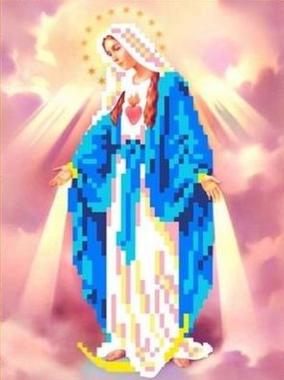 Рисунок на ткани «Святая Мария»