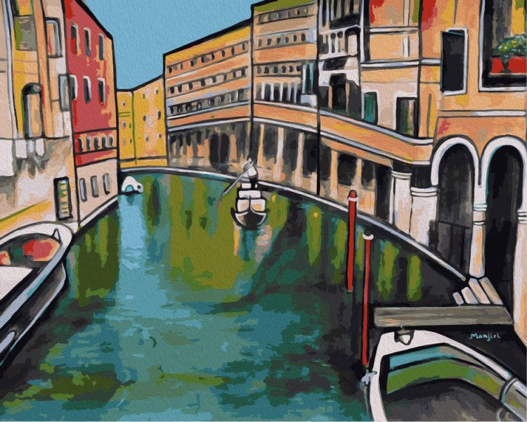 Картина по номерам «Итальянские лодки»
