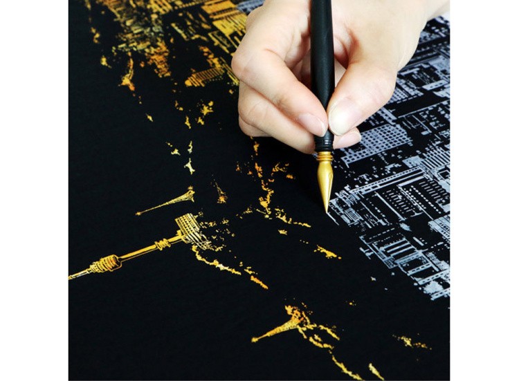 Скретч-картина «Сеул» — картинка 2