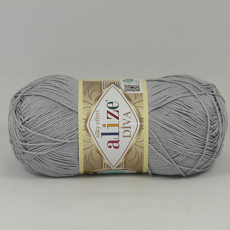 Пряжа ALIZE Diva Silk effekt (362), ангора, 5 шт. по 100 г — картинка 2