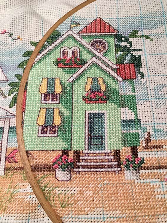 Набор для вышивания «Домики у моря» — картинка 3