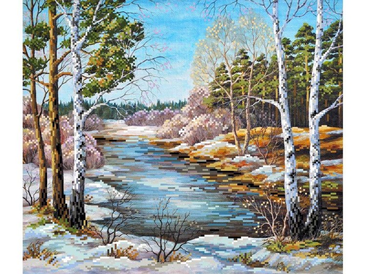 Набор вышивки бисером «Ранняя весна» — картинка 2