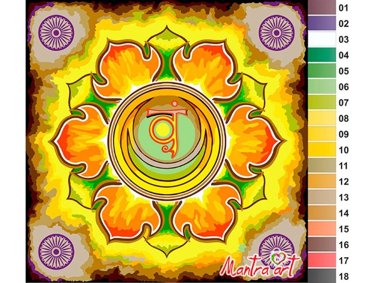 Картина по номерам «Чакра Свадхистана» — картинка 2