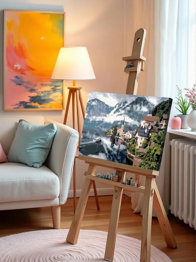 Картина по номерам «Город в горах» — картинка 9