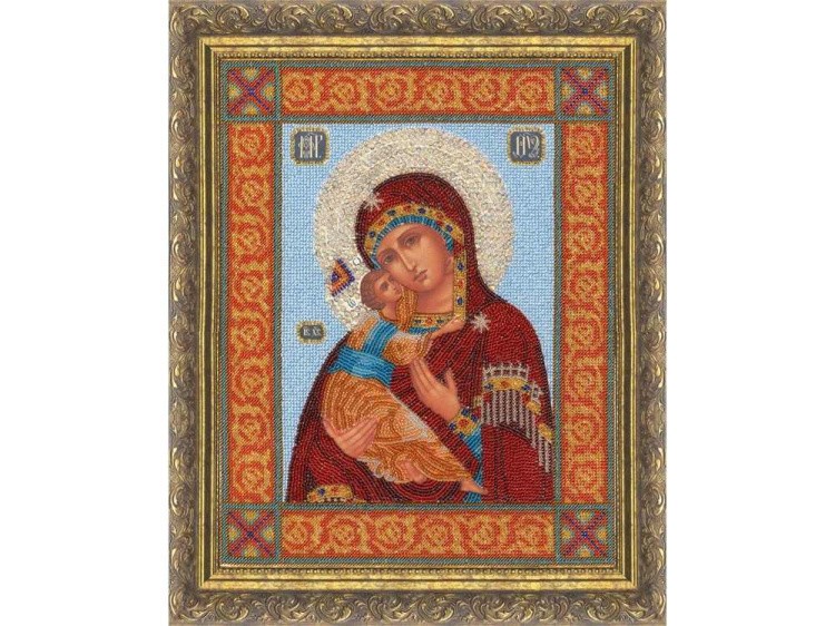 Набор вышивки бисером «Икона Божей Матери «Владимирская» — картинка 2