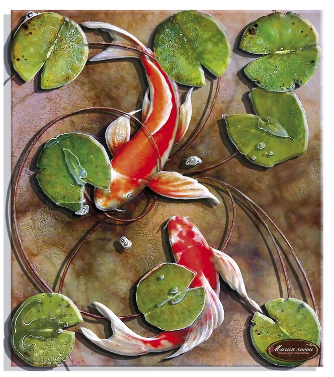 Набор папертоль «Карпы» 29x33 см — картинка 2