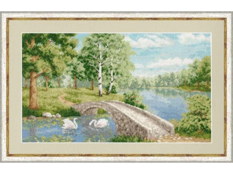 Набор для вышивания «Лесное озеро» — картинка 2
