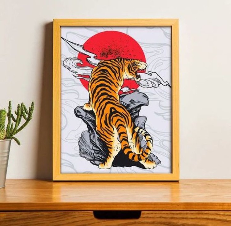 Алмазная вышивка «Японский тигр» — картинка 3