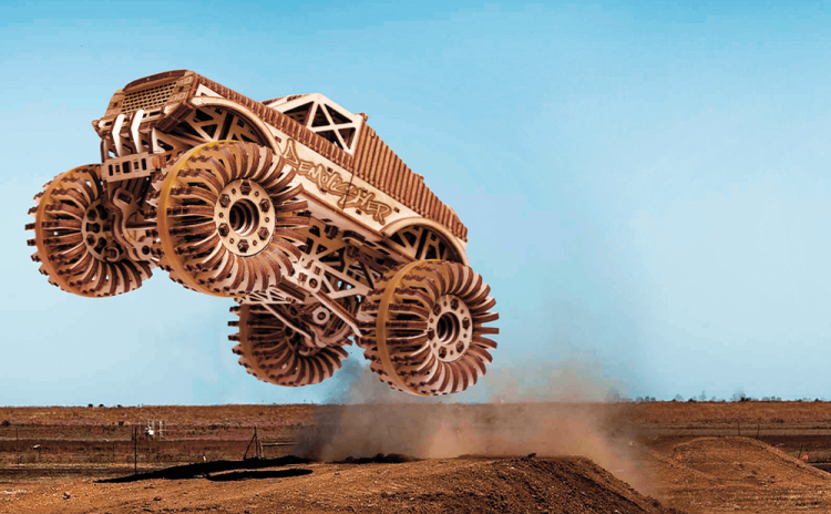 Механическая сборная модель «Монстр-Трак», Wood Trick — картинка 2