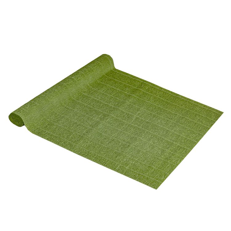 Бумага гофрированная Fiore 180 г/м2, оливковая желто-зеленая (622(2)), 50х250 см, Brauberg — картинка 2