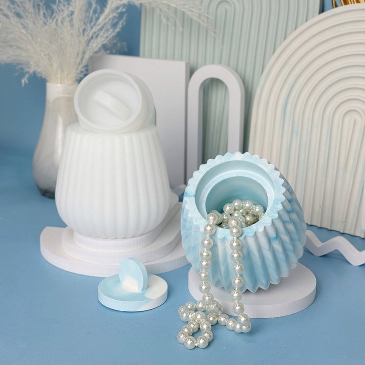 Силиконовый молд - Контейнер/банка для свечей, h10x8,5см, 1 шт. — картинка 4