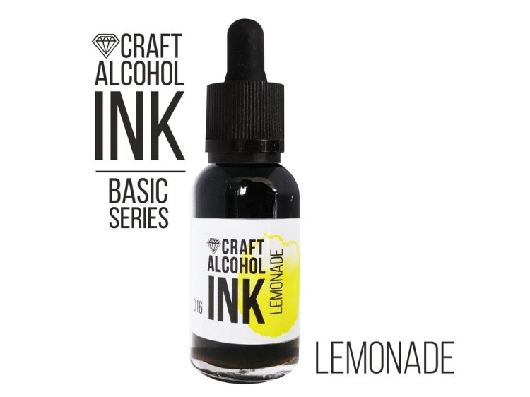 Алкогольные чернила яркие лимонные (Lemonade) 30 мл, Craft Alcohol INK