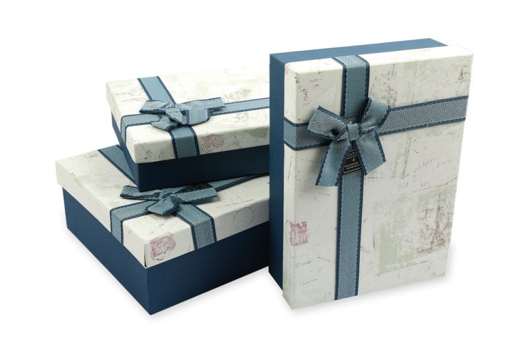 Набор подарочных коробок, форма: прямоугольник, 3 шт., Stilerra