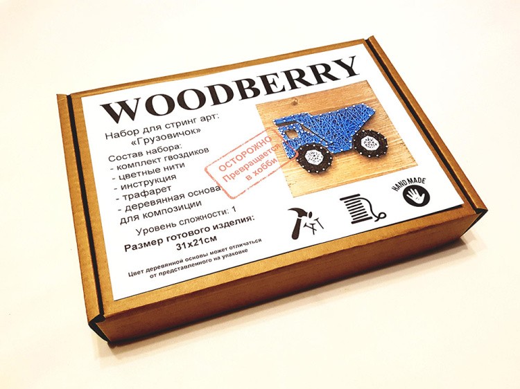 Набор для творчества STRING ART «Грузовичок» — картинка 2