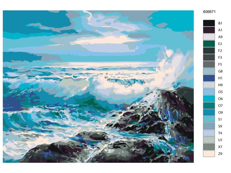 Картина по номерам «Море» — картинка 2