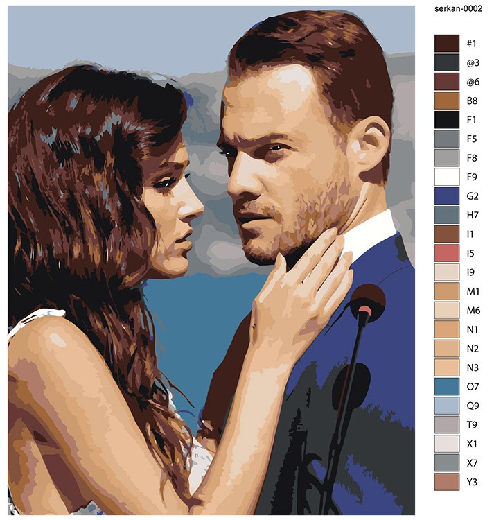 Картина по номерам «Постучись в мою дверь: Эда и Серкан Болат 5» — картинка 2