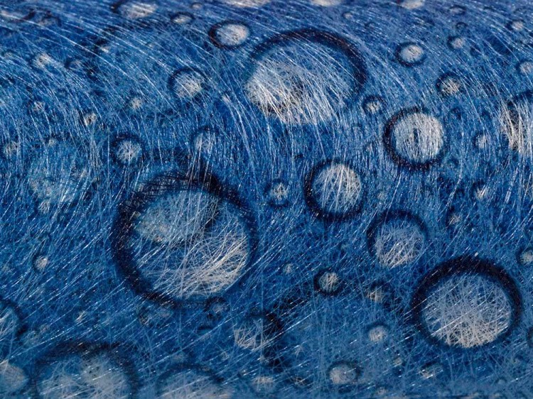 Флористический фетр PNW-35/1, цвет: 10 синий (капли), 2 м, Blumentag