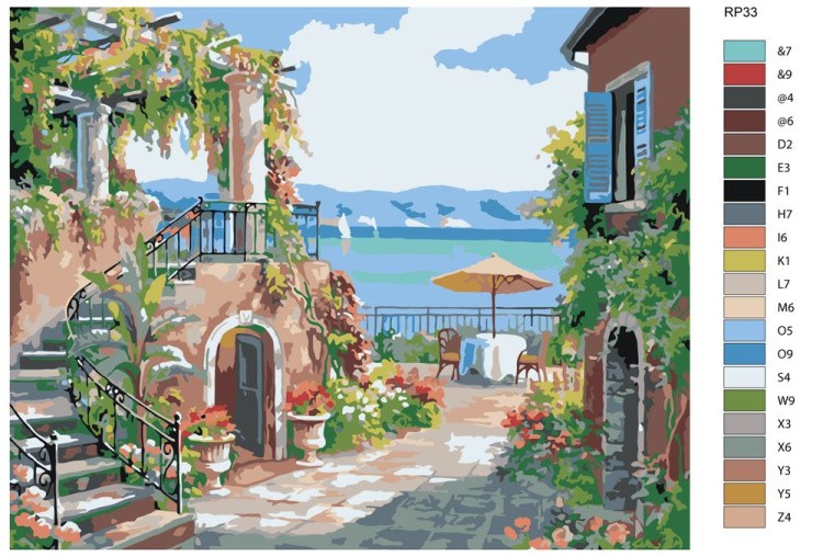 Картина по номерам «Райский отдых» — картинка 2