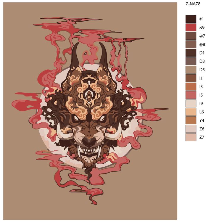 Картина по номерам «Злость, ярость» — картинка 2