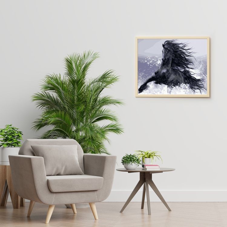 Картина по номерам «Конь вороной» — картинка 4