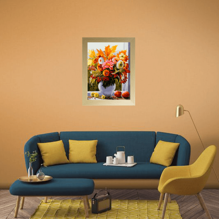 Картина по номерам «Осенние цветы» — картинка 7