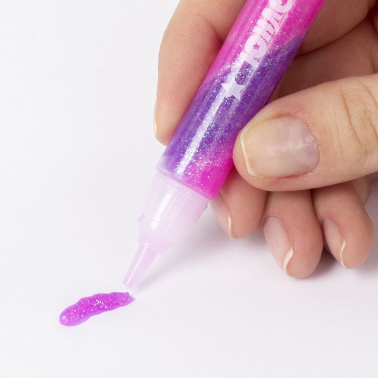 Гель с блестками Юный волшебник, 5 цветов по 10,5 мл, Юнландия — картинка 4