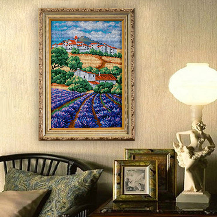 Набор вышивки бисером «Лавандовое поле. Прованс» — картинка 8