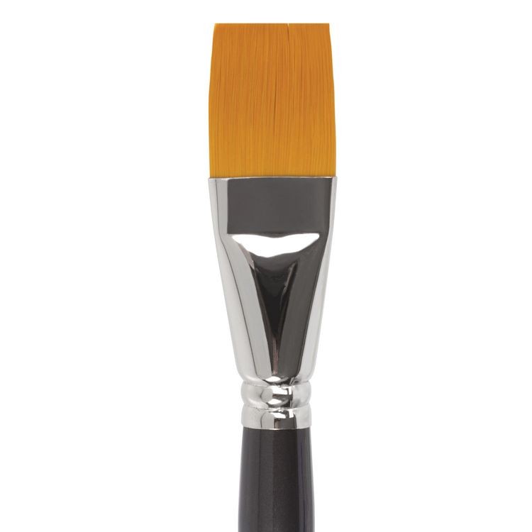 Кисть художественная профессиональная Art Classic, синтетика жесткая, плоская, № 30, длинная ручка, Brauberg — картинка 3