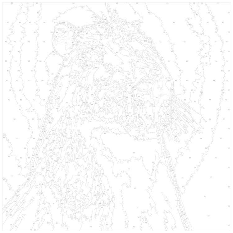 Картина по номерам «Серьезная капибара» — картинка 3