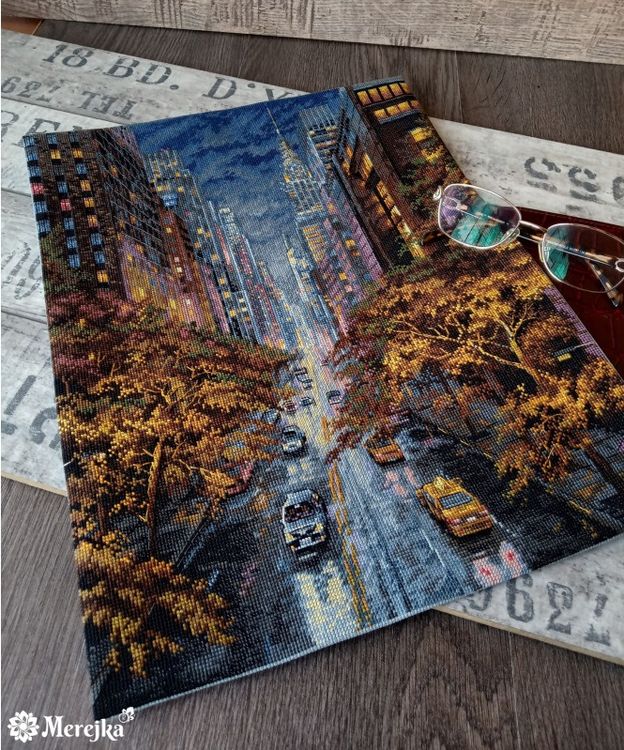 Набор для вышивания «Осень в Нью-Йорке» — картинка 2