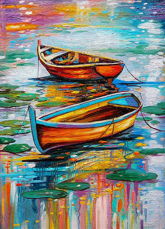 Алмазная вышивка «Лодочки» — картинка 2