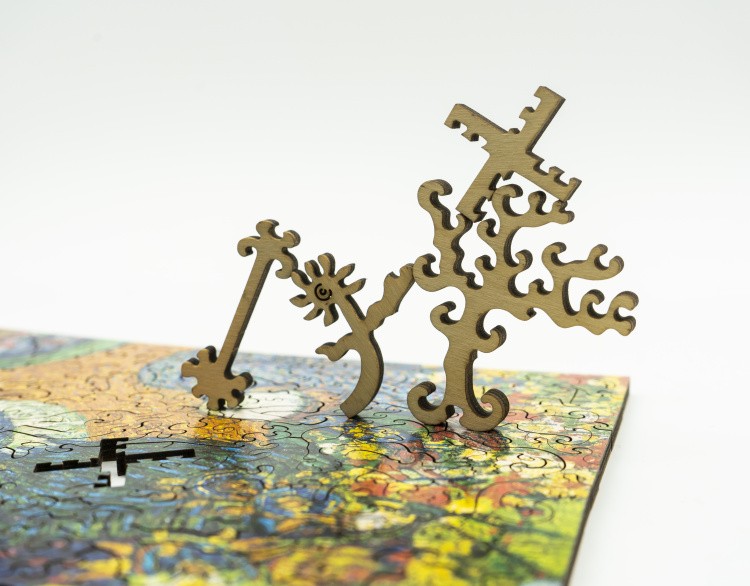 Деревянные пазлы DAVICI «Воспоминание о саде в Эттене» Винсента Ван Гога — картинка 7