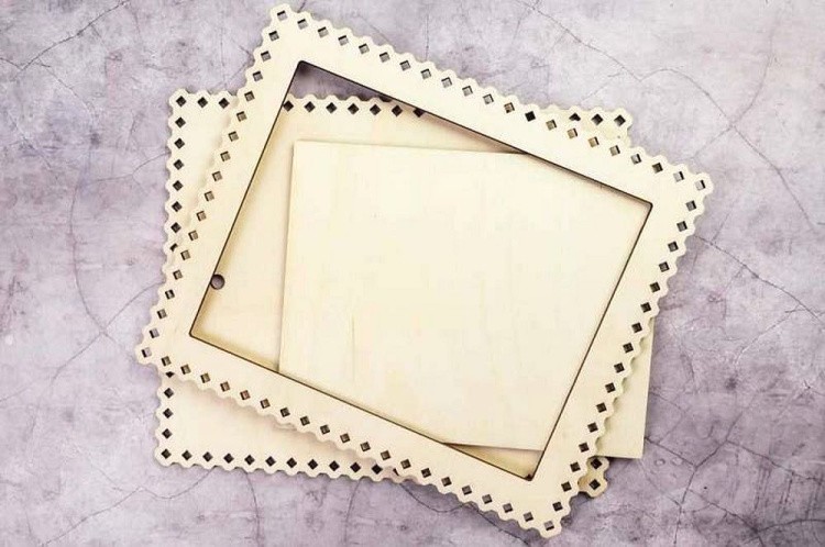 Рамка «Ромбики», малая, ажурная, 10x13 см — картинка 2