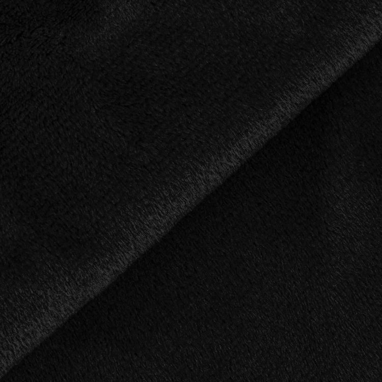 Плюш PEV, 48x48 см, 273 г/м2, 100% полиэстер, цвет: 02 черный/black, Peppy