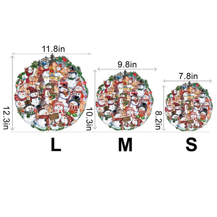 Деревянные пазлы «Счастливого Рождества M», Woodbests — картинка 3