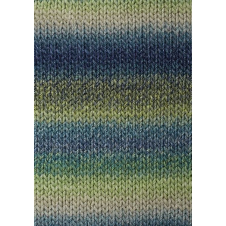 Пряжа SEAM Valeria di Roma Himalaya (2400), бело-зелено-голубо-синий, 5 шт. по 100 г — картинка 2