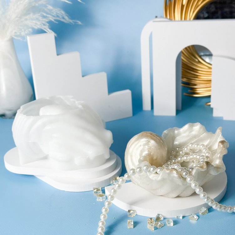 Силиконовый молд - Ракушка №1, 13x6,7см, 1 шт. — картинка 2