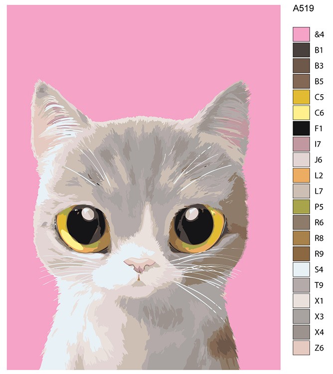 Картина по номерам «Кошечка Леди» — картинка 2