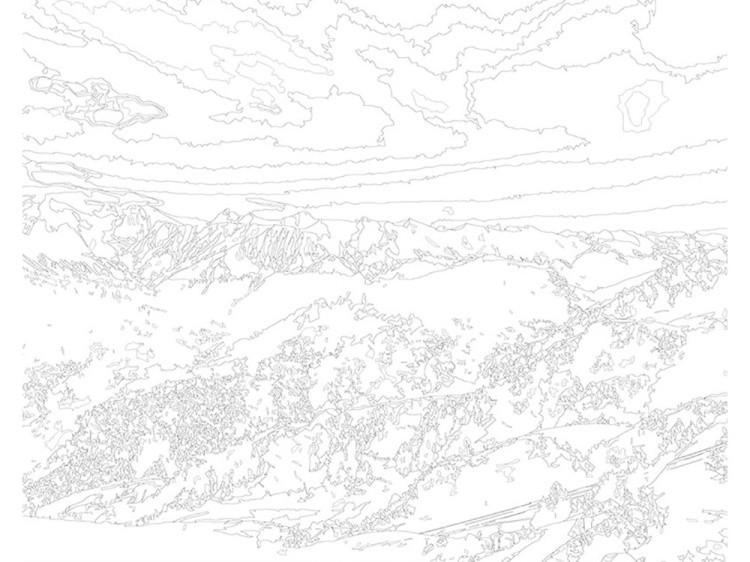 Картина по номерам «Величие гор» — картинка 3