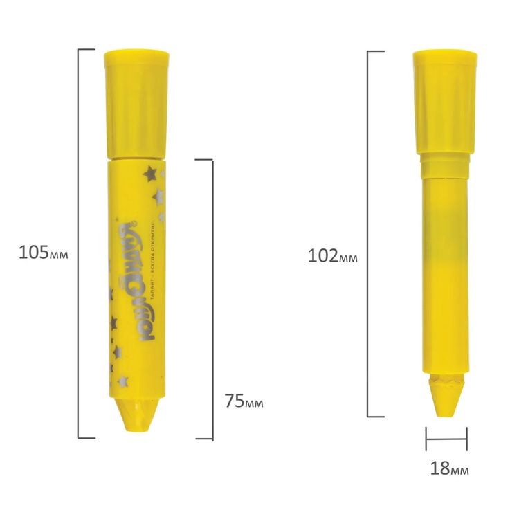 Масляная пастель «Колибри», набор 6 цв., яркие цв., круглое сечение, Юнландия — картинка 7