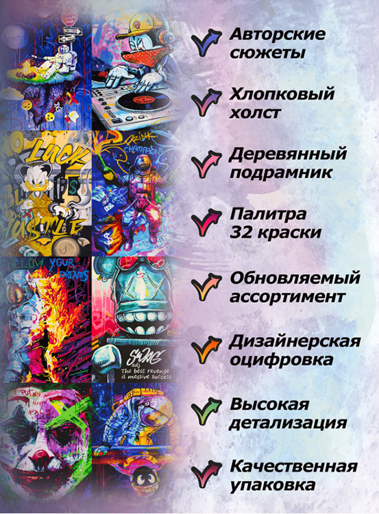 Картина по номерам «Бэтмен» — картинка 5