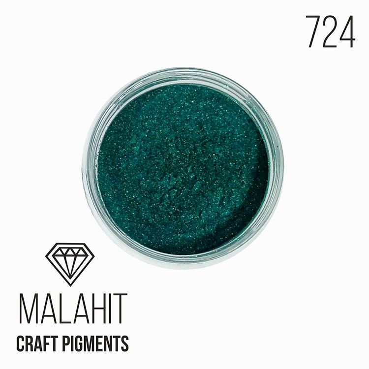 Пигмент минеральный малахитовый (Malahit) 10 мл, CraftPigments