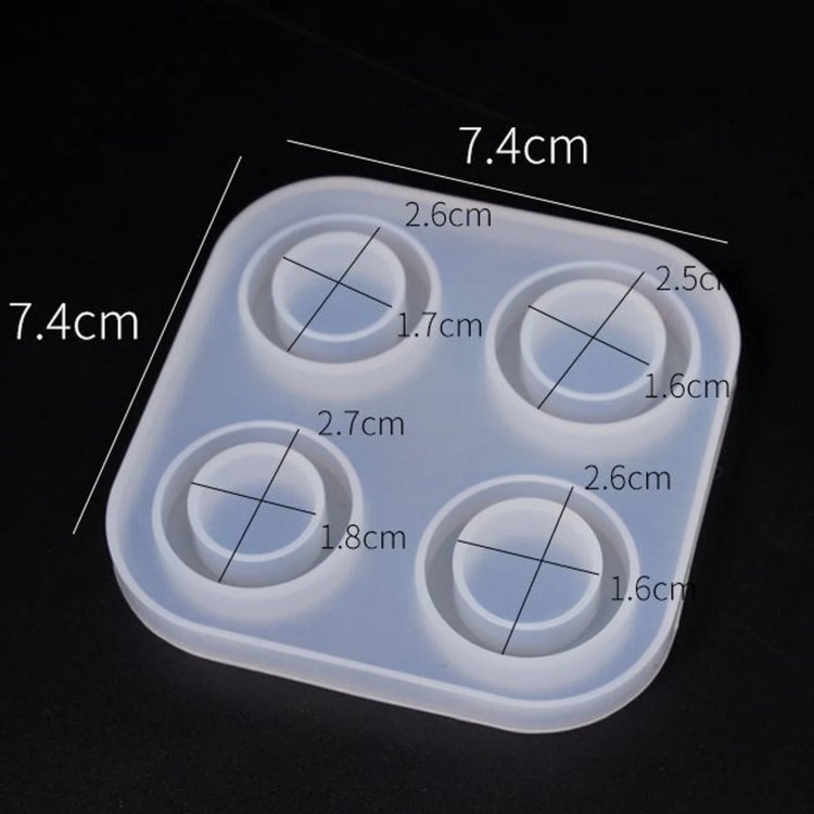 Силиконовый молд - Кольца, набор 2 шт. — картинка 2