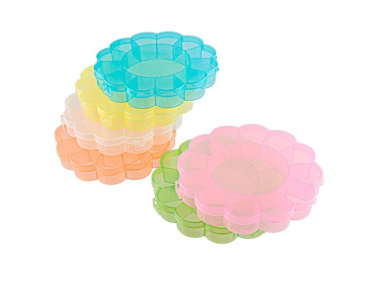 Коробка для швейных принадлежностей Gamma, цвет: желтый прозрачный — картинка 2