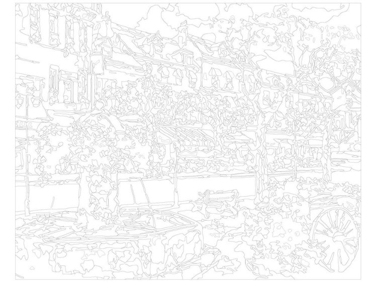 Картина по номерам «Европейский городок» — картинка 3