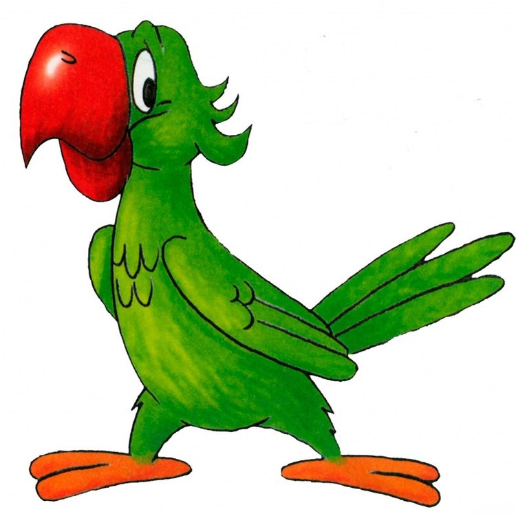 Алмазная вышивка «Зеленый попугай»