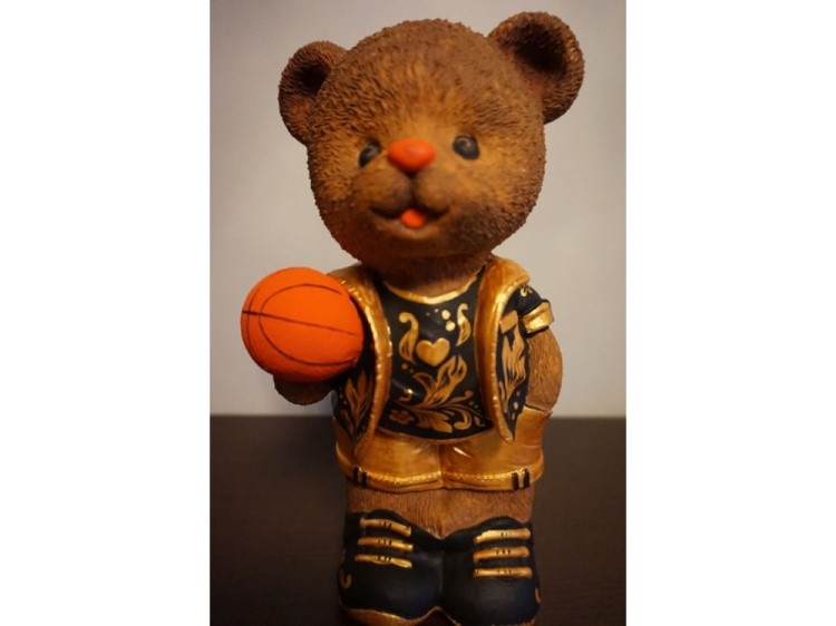 Виниловая копилка-раскраска «Медведь-баскетболист» — картинка 2