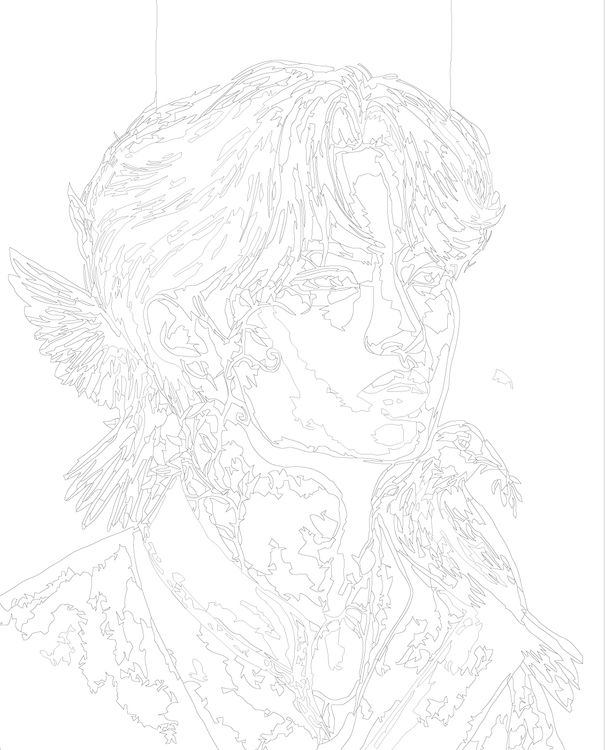 Картина по номерам «Stray Kids Стрей Кидс: Ли Ноу Минхо Арт» — картинка 2