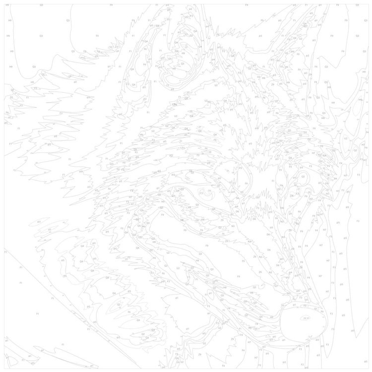 Картина по номерам «Хитрый волк» — картинка 3